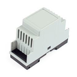 Hammond 1597DIN2GY 2 Module DIN Rail Mounted Enclosure