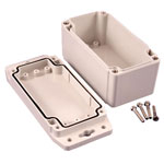 Hammond 1555CF42GY IP67 Watertight Enclosure with Flanged Lid (120 x 66 x 62mm)