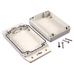 Hammond 1555FF17GY IP67 Watertight Enclosure with Flanged Lid (120 x 91 x 37mm)