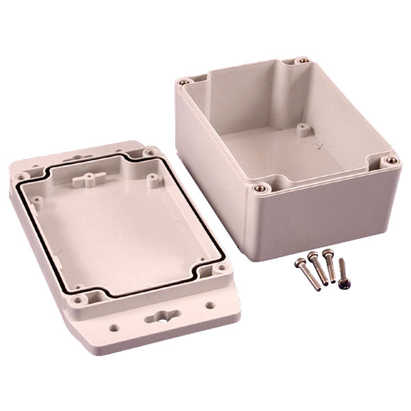 Image of Hammond 1555FF42GY IP67 Watertight Enclosure with Flanged Lid (120...