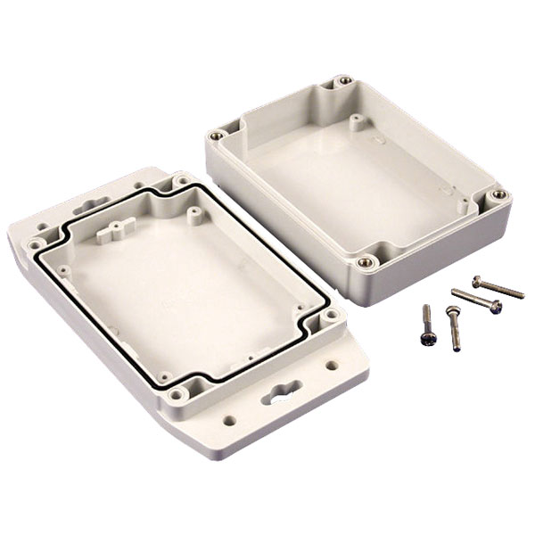 Image of Hammond 1555JF17GY IP67 Watertight Enclosure with Flanged Lid (159...