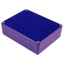 Hammond 1590BBCB Aluminium 'Stomp Box' Enclosure Blue (119 x 94 x 34mm)