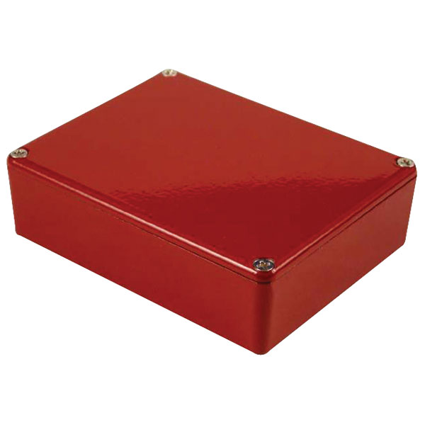  1590BBRD Aluminium 'Stomp Box' Enclosure Red (119 x 94 x 34mm)