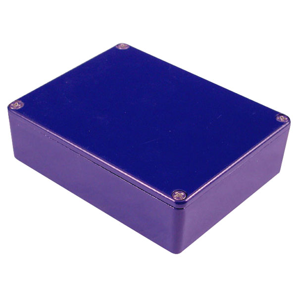  1590XXCB Aluminium 'Stomp Box' Enclosure Blue (145 x 121 x 39mm)