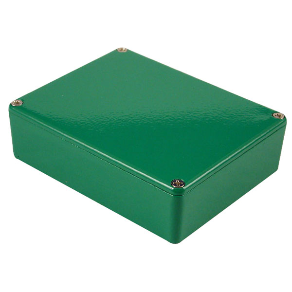 1590XXGR Aluminium 'Stomp Box' Enclosure Green (145 x 121 x 39mm)