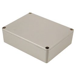 Hammond 1590XXLG Aluminium 'Stomp Box' Enclosure Grey (145 x 121 x 39mm)