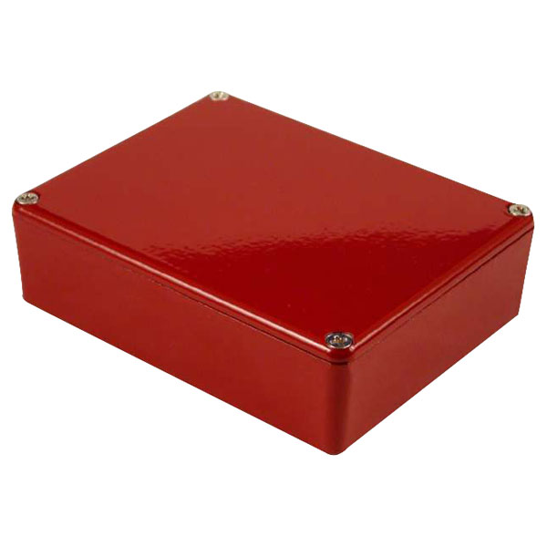  1590XXRD Aluminium 'Stomp Box' Enclosure Red (145 x 121 x 39mm)