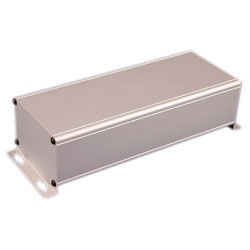 Hammond 1455ZT2201 Extruded Aluminium Enclosure Natural 248 x 88.9 x 56mm