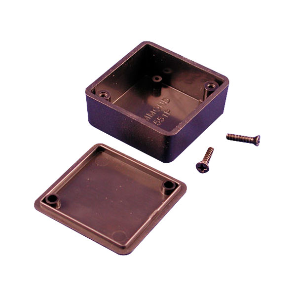 Image of Hammond 1551PBK Miniature Plastic Enclosure 40 x 40 x 20 Black