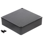 Hammond 1590QBK Diecast Enclosure Black (120 x 120 x 34mm)