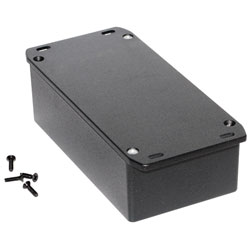 Hammond 1590P1FLBK Diecast Enclosure Flanged Lid Black (153 x 82 x 50mm)