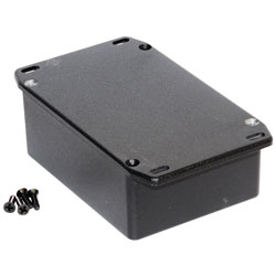 Hammond 1590SFLBK Diecast Enclosure Flanged Lid Black (110.5 x 81.5 x 44mm)