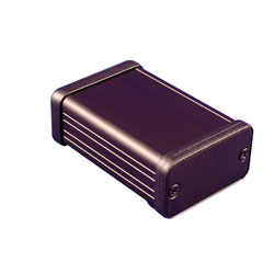 Hammond 1455D601BK Extruded Aluminium Enclosure 60 x 45 x 25mm Black