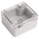 CamdenBoss 7200-201C Polycarbonate Case Clear Lid 64 x 58 x 35mm 7200 Series