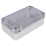 CamdenBoss 7200-203C Polycarbonate Case Clear Lid 115 x 65 x 40mm 7200 Series