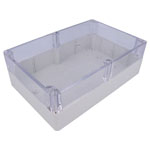 CamdenBoss 7200-232C Polycarbonate Case Clear Lid 222 x 146 x 75mm 7200 Series