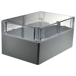 CamdenBoss 7200-2025C Polycarbonate Case Clear Lid 240 x 160 x 120mm 7200 Series