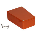 Hammond 1590TRPBOR Stomp Box Diecast Enclosure Trapezoid 112 x 61/79 x 39 Orange