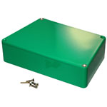 Hammond 1590TRPCGR Stomp Box Diecast Enclosure Trapezoid 95 x 122/151 x 39 Green