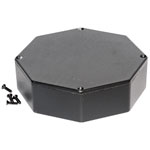 Hammond 1590STPCBK Stomp Box Diecast Enclosure Octagon 133 x 133 x 39 Black