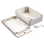 Hammond 1555HF42GY IP67 ABS Enclosure with Flanged Lid L Grey 180 x 120 x 62mm