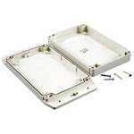 Hammond 1555H2F17GY IP67 PC Enclosure with Flanged Lid L Grey 180 x 120 x 37mm