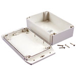 Hammond 1555H2F42GY IP67 PC Enclosure with Flanged Lid L Grey 180 x 120 x 62mm