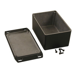 Hammond 1590WTFLBK Watertight Diecast Enclosure Flanged Lid 120.5x79.5x59 Black