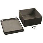 Hammond 1590WUFLBK Watertight Diecast Enclosure Flanged Lid 119.5x119.5x59 Black