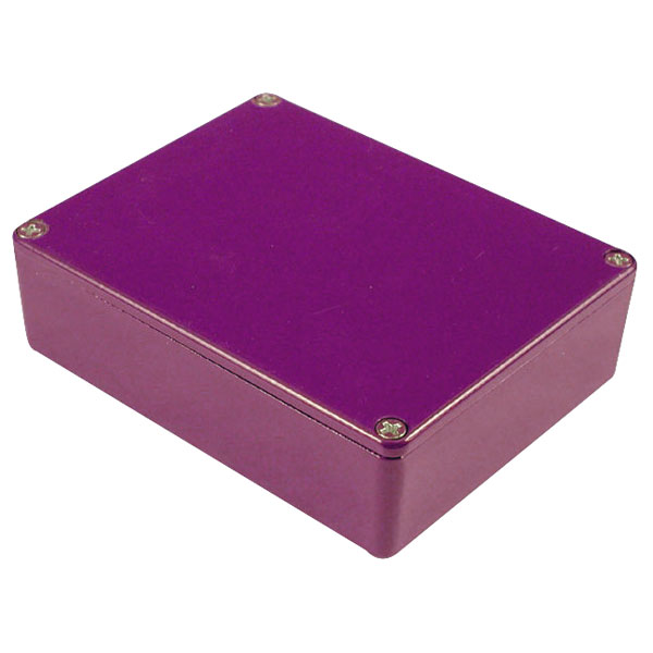 1590BBPR Aluminium 'Stomp Box' Enclosure Purple (119 x 94 x 34mm)