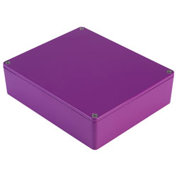 Hammond 1590XXPR Aluminium 'Stomp Box' Enclosure Purple (145 x 121 x 39mm)