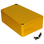 Hammond 1590TRPBYL Stomp Box Diecast Enclosure Trapezoid 112 x 61/79 x 39 Yellow