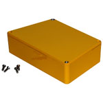 Hammond 1590TRPCYL Stomp Box Enclosure Trapezoid 95 x 122/151 x 39 Yellow