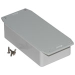 Hammond 1591BF2SGY Multipurpose GPABS Enclosure Flange Base 112 x 62 x 31 Grey