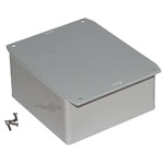 Hammond 1591UF2SGY Multipurpose GPABS Enclosure Flange Base 120 x 120 x 59 Grey