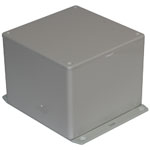 Hammond 1591VF2SGY Multipurpose GPABS Enclosure Flange Base 120 x 120 x 94 Grey