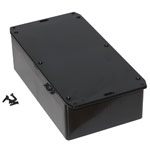 Hammond 1591ESFLBK Multipurpose GPABS Enclosure Flanged Lid 191 x 110 x 61 Black