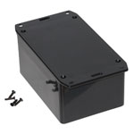 Hammond 1591TSFLBK Multipurpose GPABS Enclosure Flanged Lid 120 x 80 x 59 Black