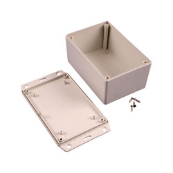 Hammond 1591XXTFLGY FRABS Enclosure Flanged Lid 123 x 83 x 59mm Grey