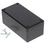 Hammond 1594DSBK Heavy Duty GPABS Enclosure 131 x 66 x 55mm Black