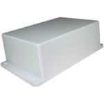 Takachi CUE8323WH 83 Series Plastic Flanged Case White 205.6x125.6x65