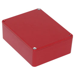 Hammond 1590BBSRD Die Cast Stomp Box Red 120 x 94 x 42