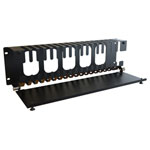 Hammond PCMDS19005BK1 3U Hinged Panel Cable Management Black 483 x 76 x 133