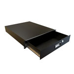 Hammond RDRW1900322BK1 2U Locking Drawer Black 89 x 483 x 559