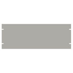 Hammond PBPA19007GY2 4U 19 Rack Aluminium Blank Panel ASA61 Grey 483 x 3 x 178
