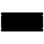 Hammond PBPA19008BK2 5U 19 Rack Aluminium Blank Panel Black 483 x 3 x 222