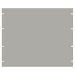 Hammond PBPA19015GY2 9U 19 Rack Aluminium Blank Panel ASA61 Grey 483 x 3 x 400