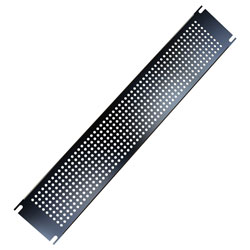 Hammond PPFS19003BK2 2U Steel Blank Panel Black - Perforated 483 x 2 x 89