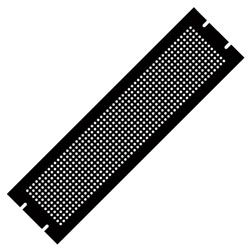 Hammond PPFS19005BK2 3U Steel Blank Panel Black - Perforated 483 x 2 x 133