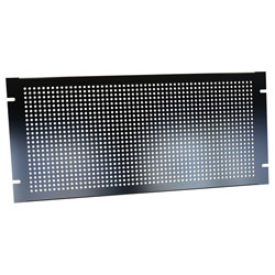 Hammond PPFS19008BK2 5U Steel Blank Panel Black - Perforated 483 x 2 x 222